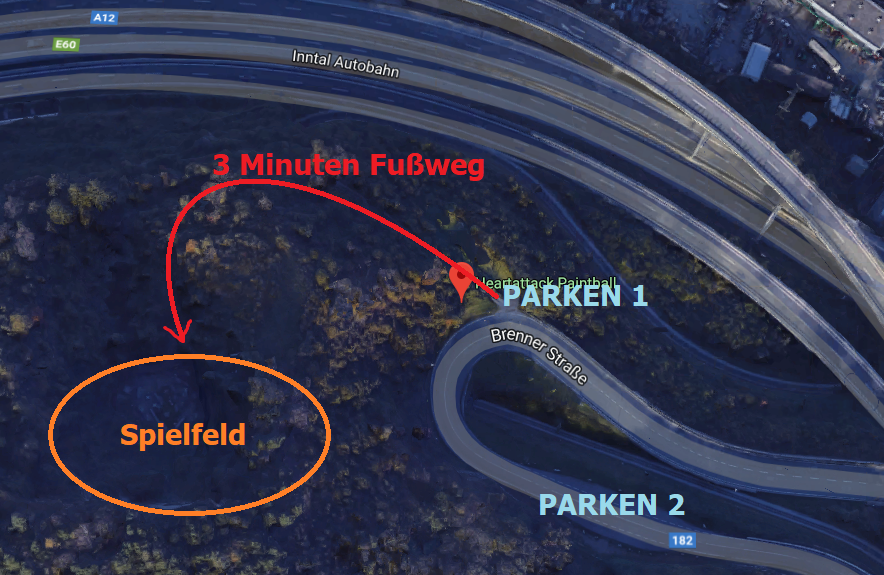 Anfahrt Paintball InnsbruckPaintball Innsbruck